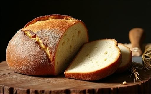 Frisch gebackenes Sauerteigbrot