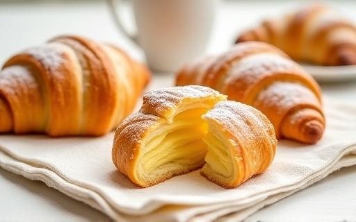 Frische Wiener Kipferl und Croissants